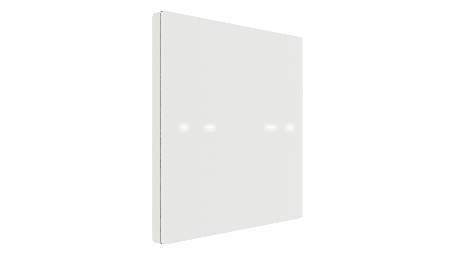 KNX Taster "Pure Touch" Weiß 2 KNX Taster "Pure Touch" Weiß 2