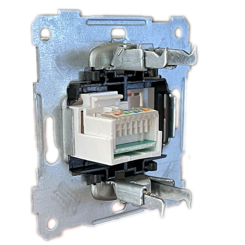 1 fach Netzwerk CAT6 Schwarz Matt - RITA Schalterserie 1 fach Netzwerk CAT6 Schwarz Matt - RITA Schalterserie