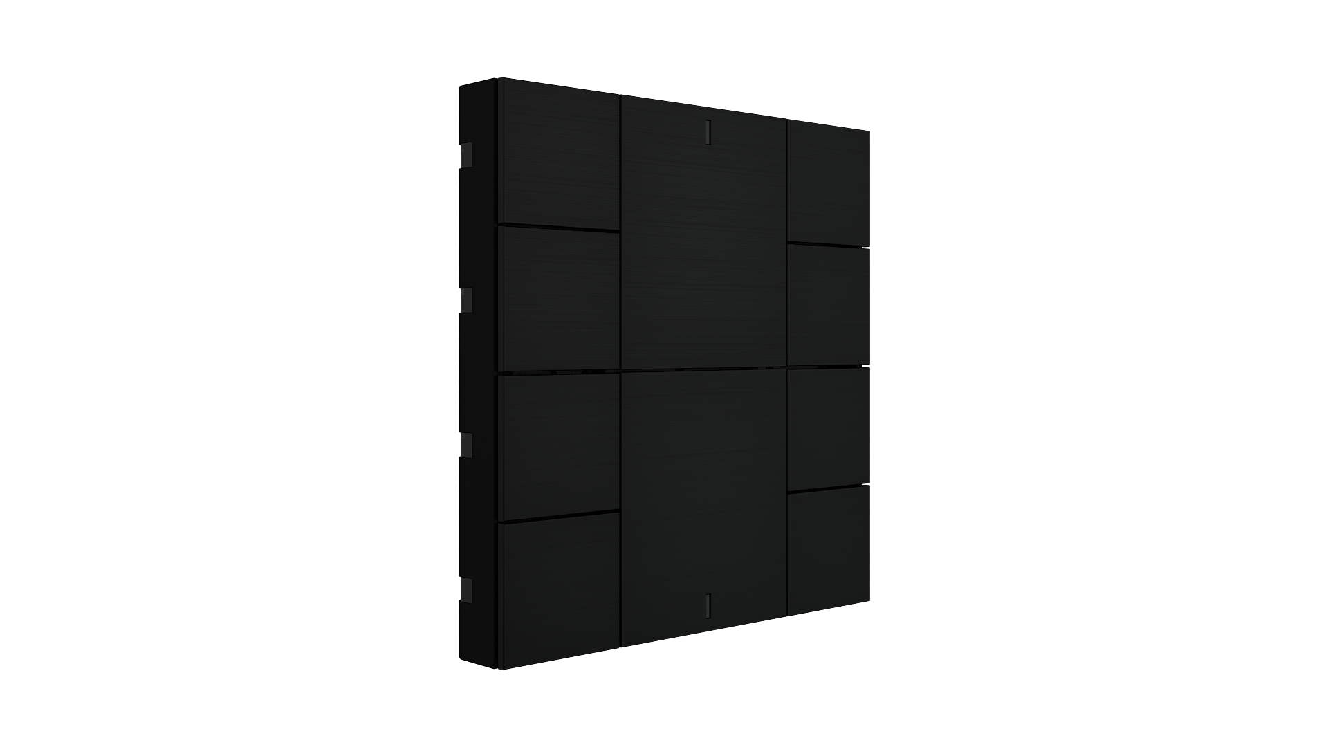 KNX Taster iSwitch+ Aluminium Schwarz 10 Tasten