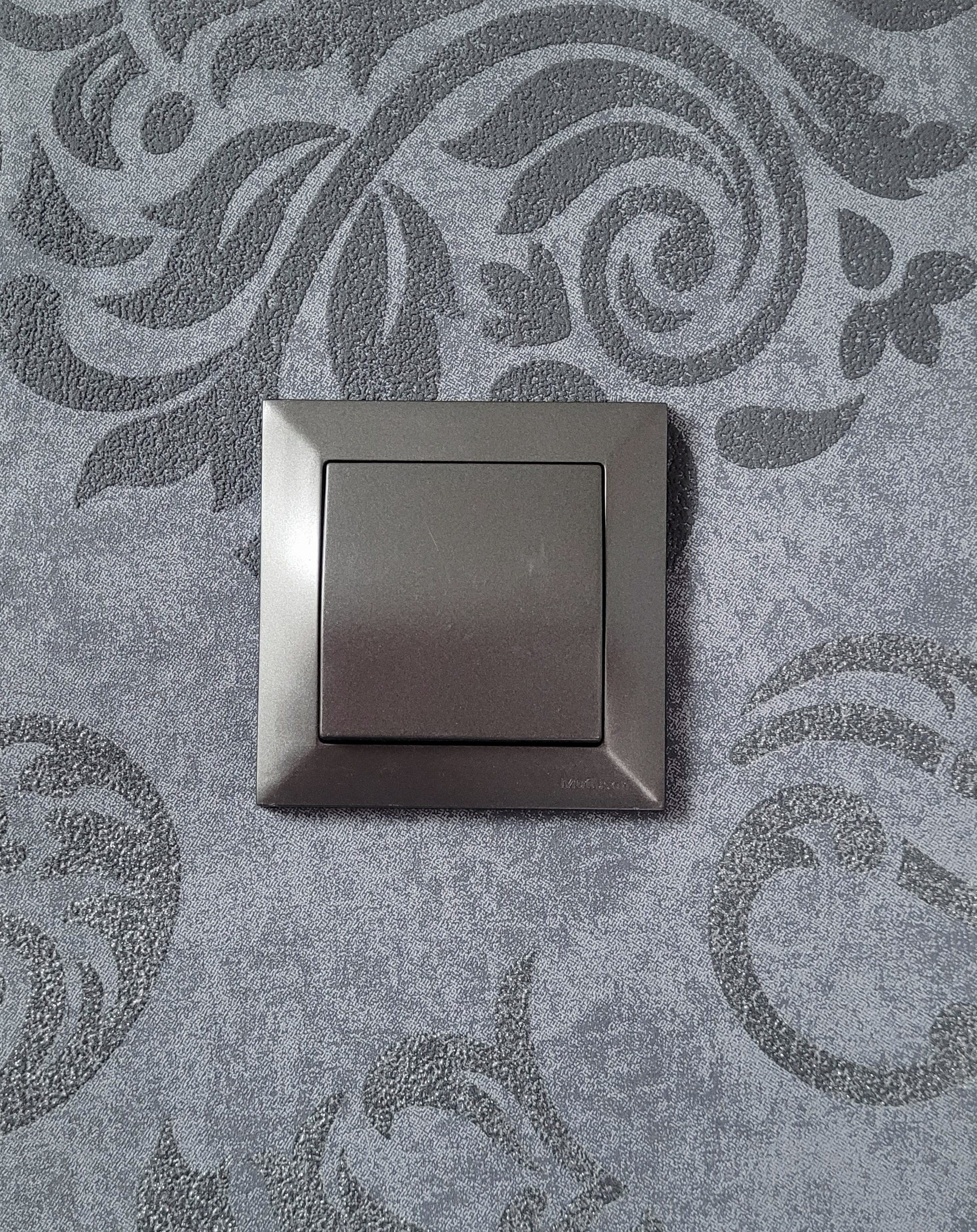 Sparset 36x Wechselschalter Anthrazit  Metall Optik CANDELA Standard