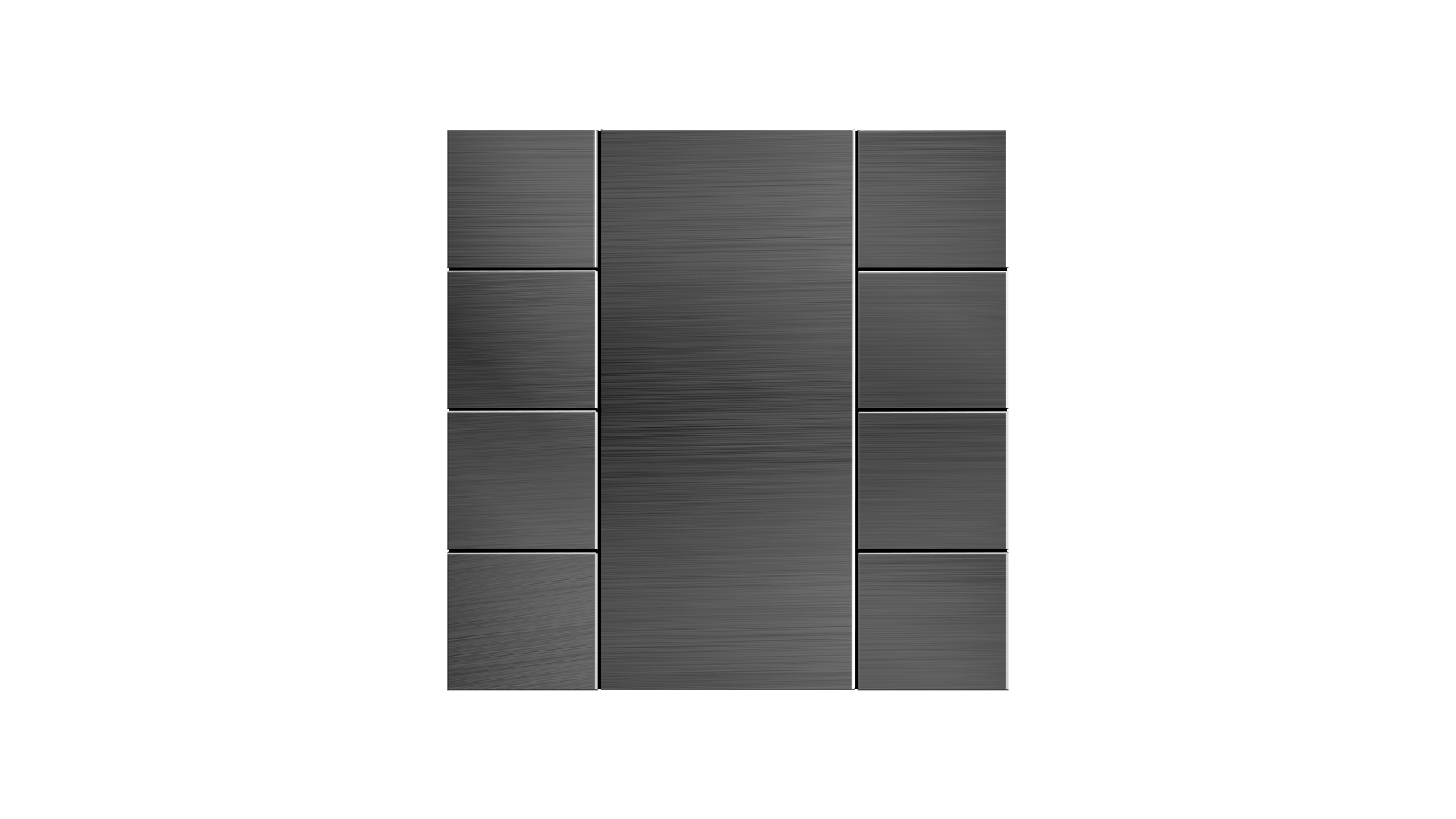 KNX Taster iSwitch · Edelstahl Natur