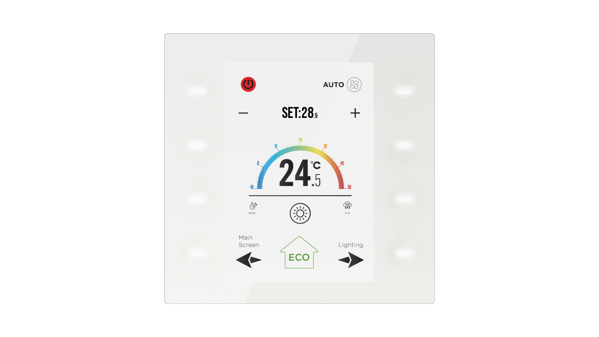 KNX Glastaster "Just Touch" Weiß