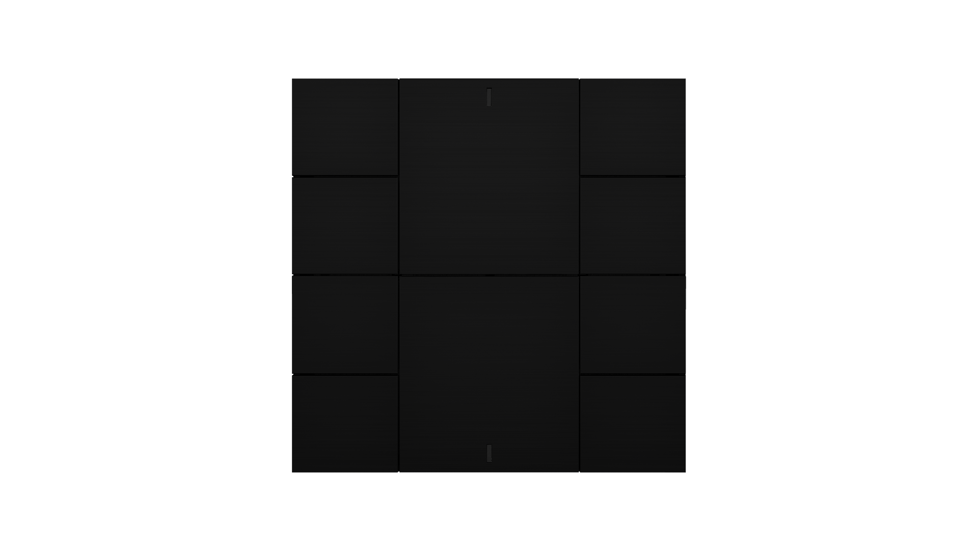 KNX Taster iSwitch+ Aluminium Schwarz 10 Tasten