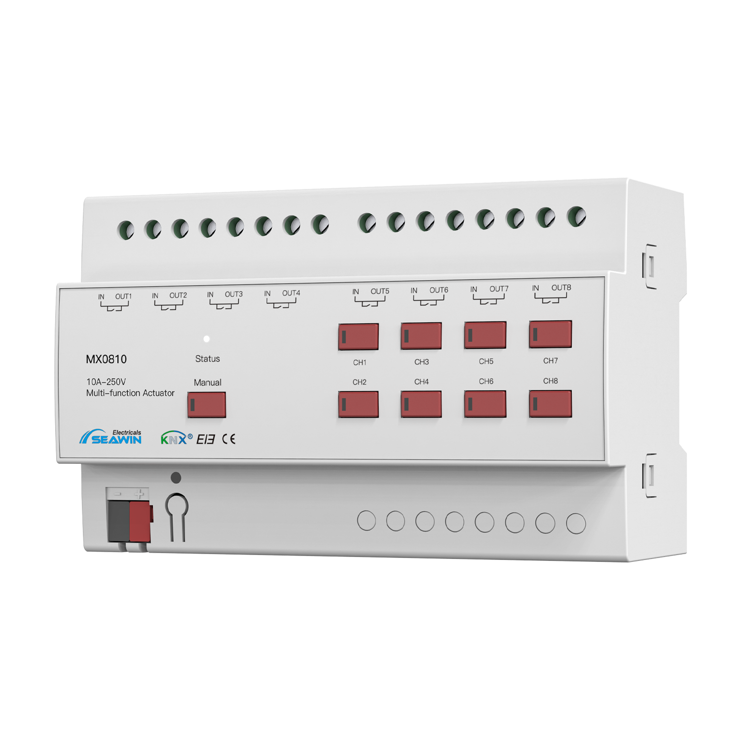 8 fach KNX Kombiaktor 10A 8 fach KNX Kombiaktor 10A