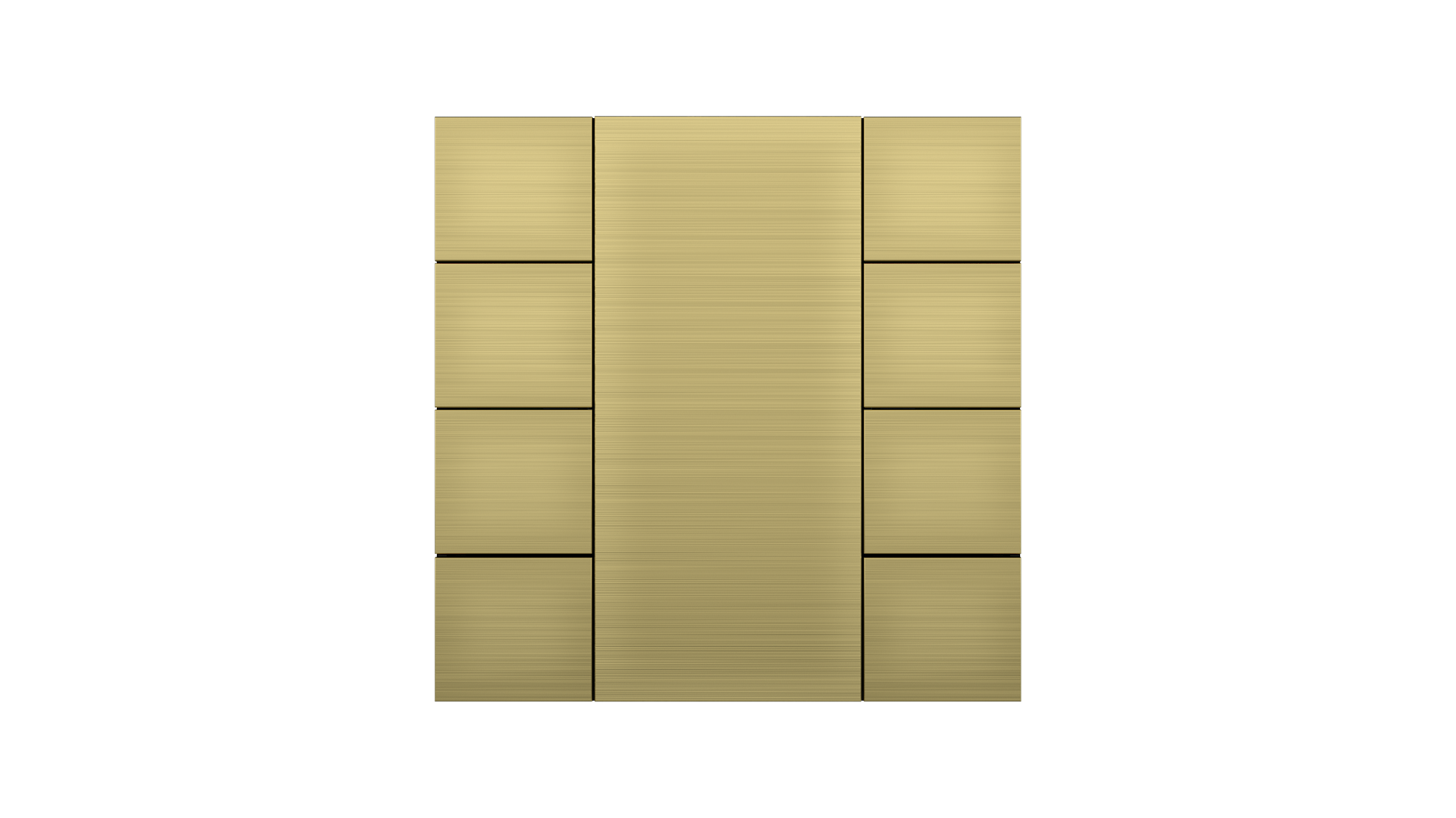 KNX Taster iSwitch+ Aluminium Gold 8 Tasten
