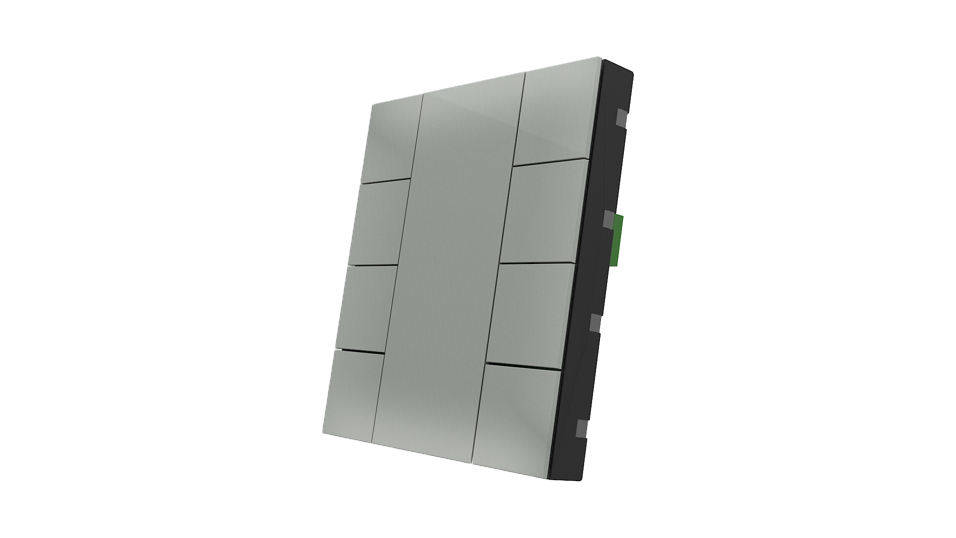 KNX Taster iSwitch+ grau Metalloptik 8 Tasten