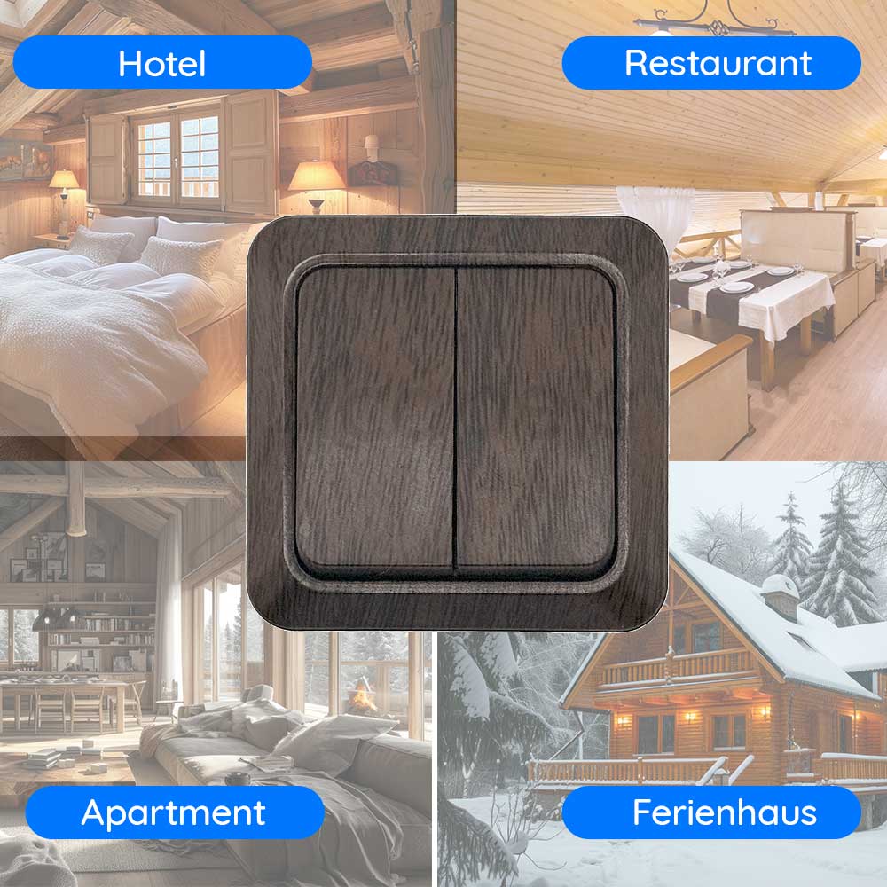 Serienschalter Walnuss · NOELA Serienschalter Walnuss · NOELA