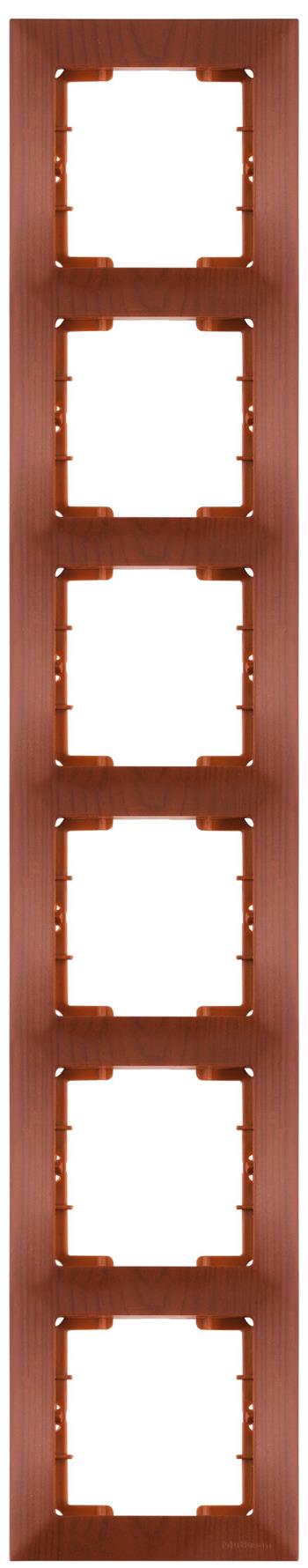6 fach Rahmen vertikal Kirsche (CANDELA Holz Optik) 6 fach Rahmen vertikal Kirsche (CANDELA Holz Optik)