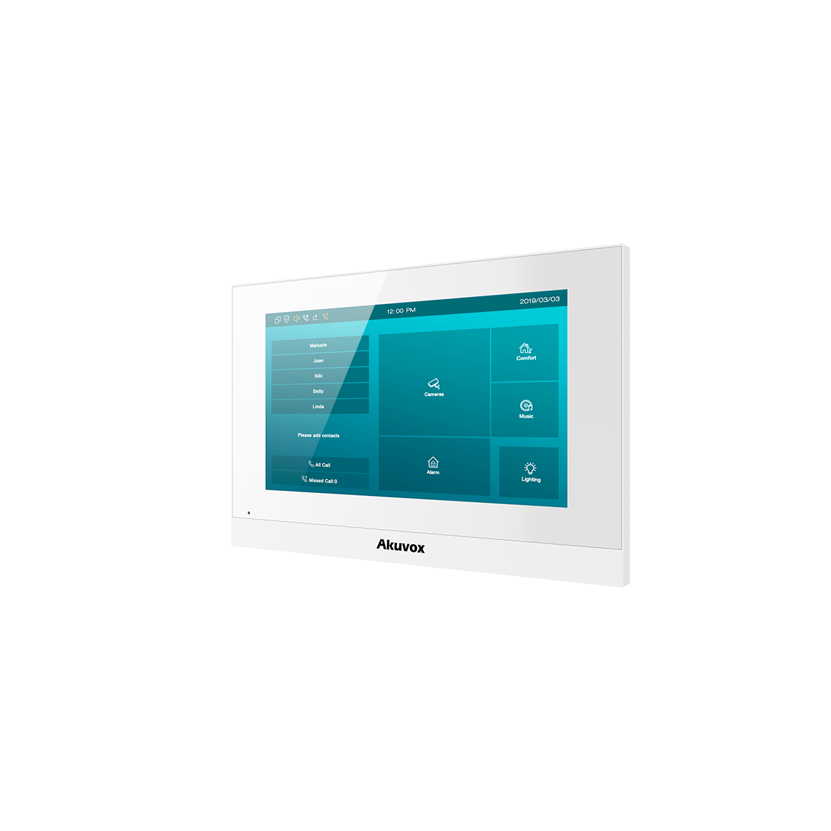 7" Innenstation Touch Display - Weiß
