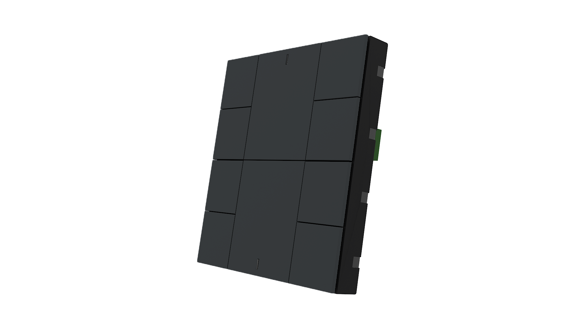 KNX Taster mit Air Quality Sensor iSwitch+ Anthrazit matt 10 Tasten