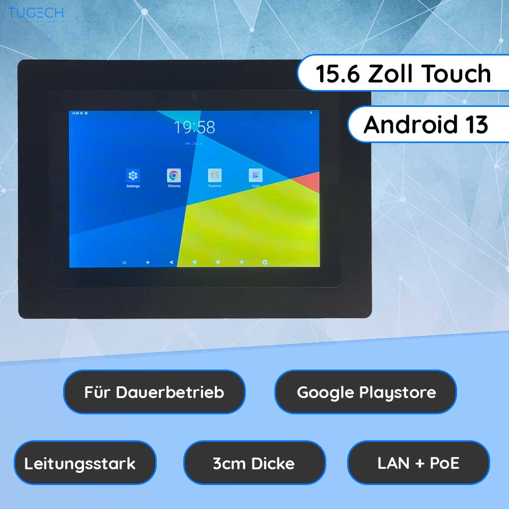 15 Zoll Einbau Panel Android 13