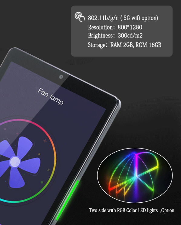 8 Zoll Smart Panel mit PoE 8 Zoll Smart Panel mit PoE