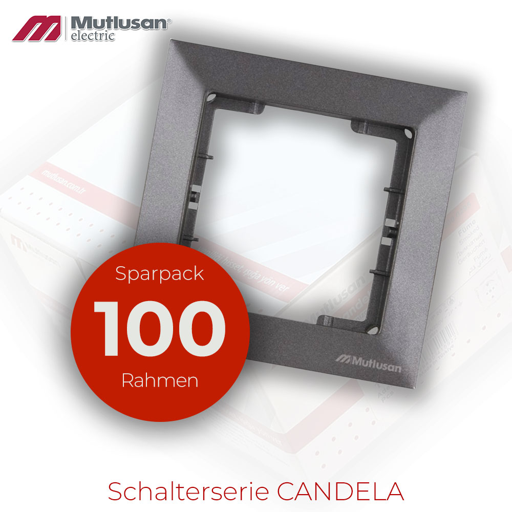 Sparset 100x 1fach Rahmen  Anthrazit Metall Optik CANDELA Sparset 100x 1fach Rahmen  Anthrazit Metall Optik CANDELA