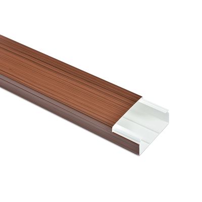 25x25 mm Kabelkanal Merbau / Teak Schrauben / Bohren 2m