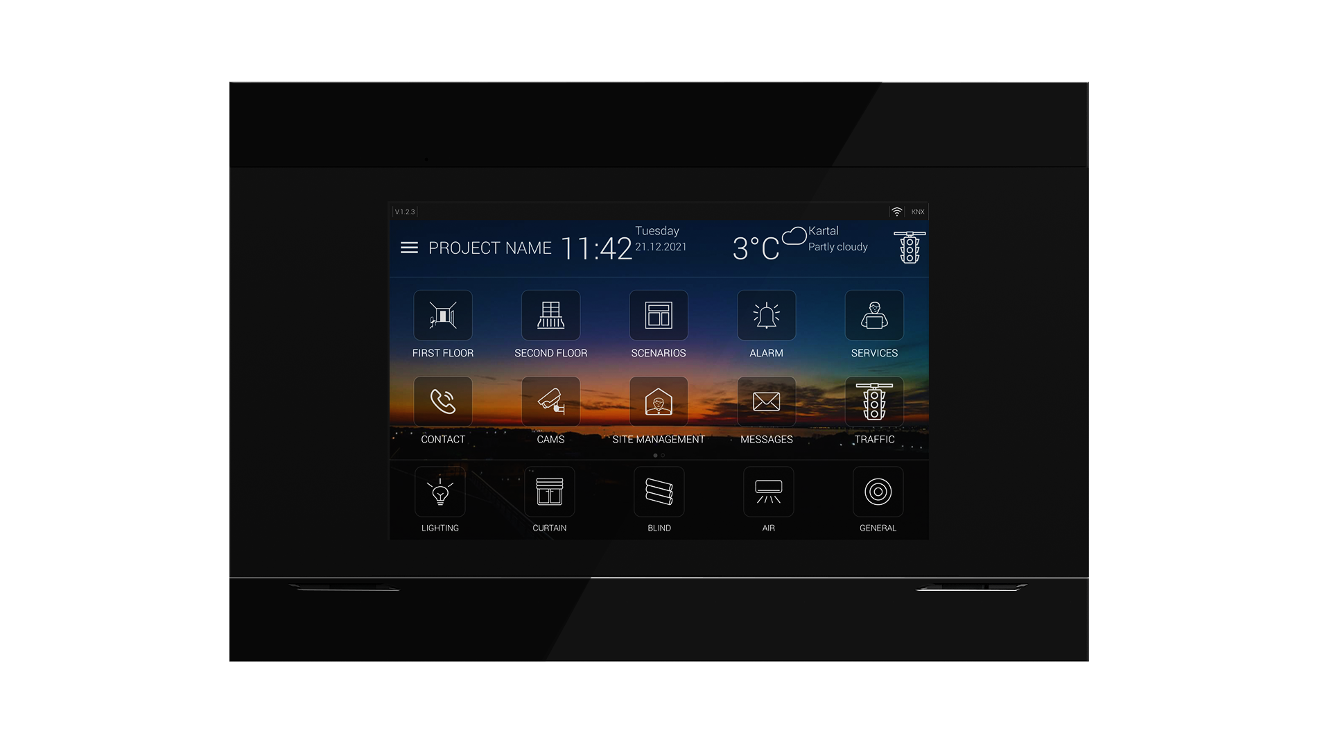 7" INTERRA 4 KNX Touch Panel