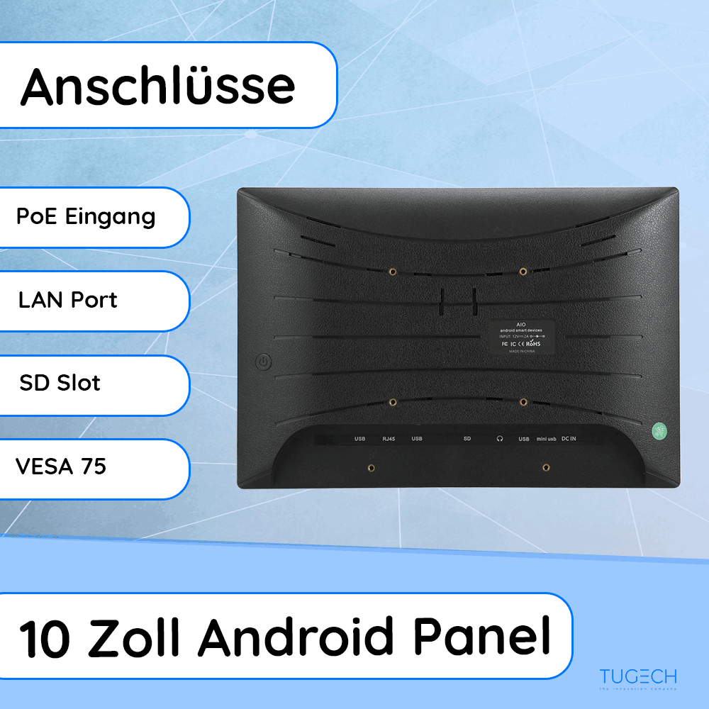 10 Zoll ANDROID 13 Panel
