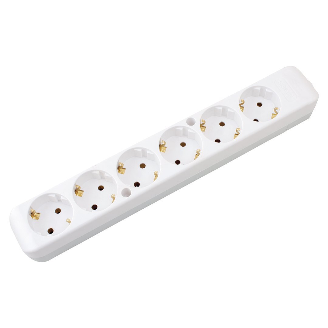 Mehrfachsteckdose 6-fach ohne Kabel