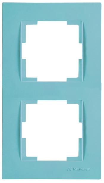 2fach Rahmen vertikal Blau (RITA Pastell Farben)