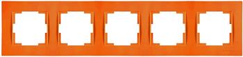 5 fach Rahmen horizontal Orange (RITA Pastell Farben)