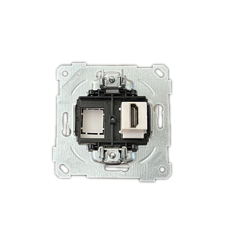 1 fach HDMI Steckdose schwarz - CANDELA Schalterserie 1 fach HDMI Steckdose schwarz - CANDELA Schalterserie