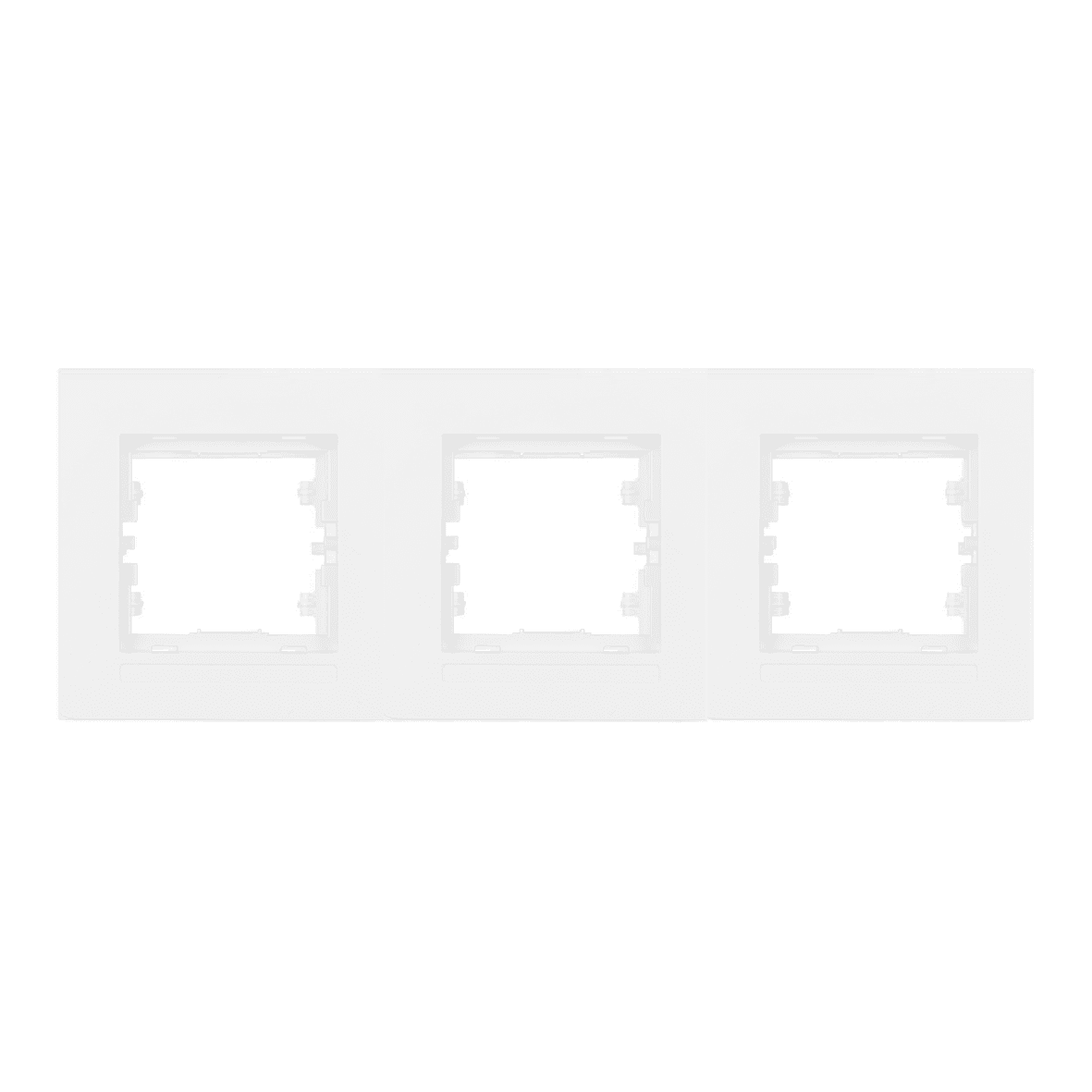 3fach Rahmen Horizontal Weiß - SELENE Schalterserie