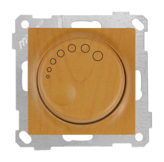 Dimmer 1000W Eiche Holz Optik - CANDELA Schalterserie