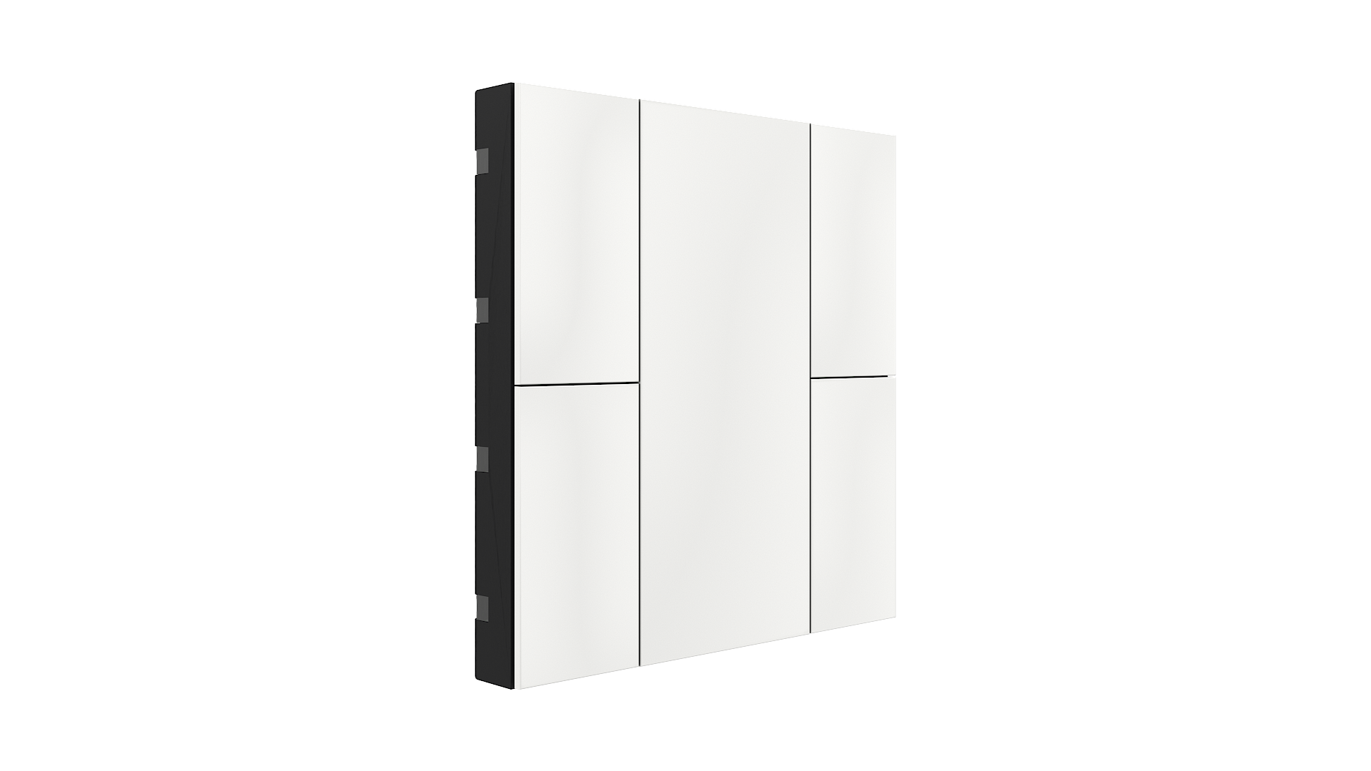 KNX Taster mit Air Quality Sensor iSwitch+ Weiß glänzend 4 Tasten