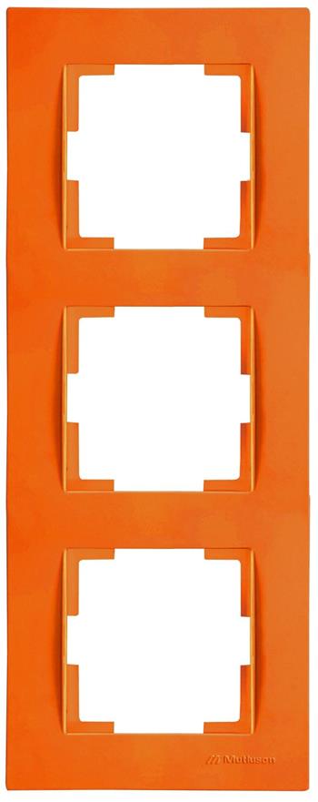 3 fach Rahmen vertikal Orange (RITA Pastell Farben)