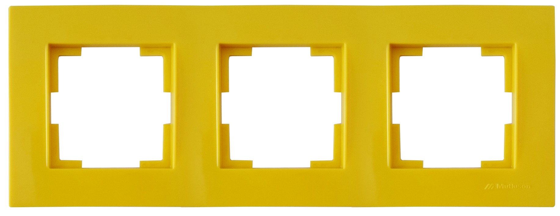 3 fach Rahmen horizontal Gelb (RITA Pastell Farben)