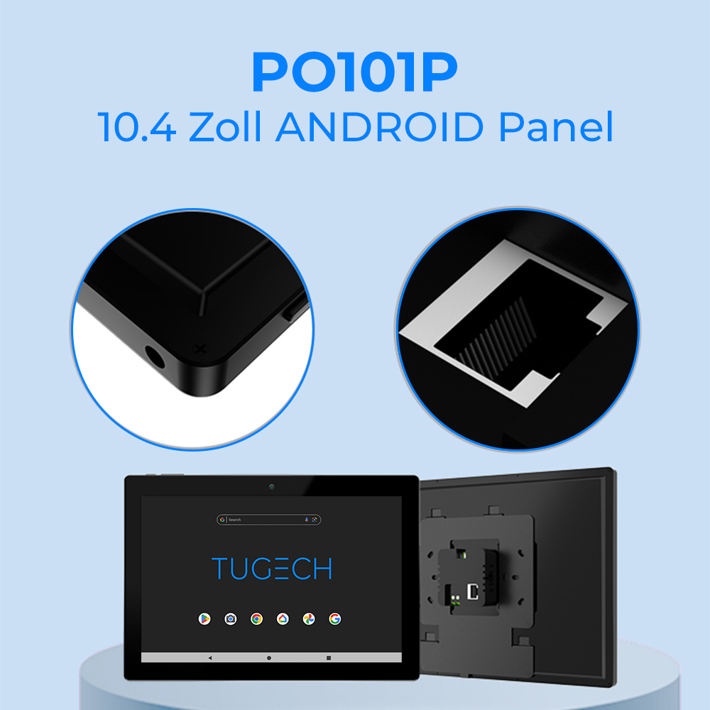 Android 13 Touchpanel 10 Zoll PoE | Wandeinbau Display