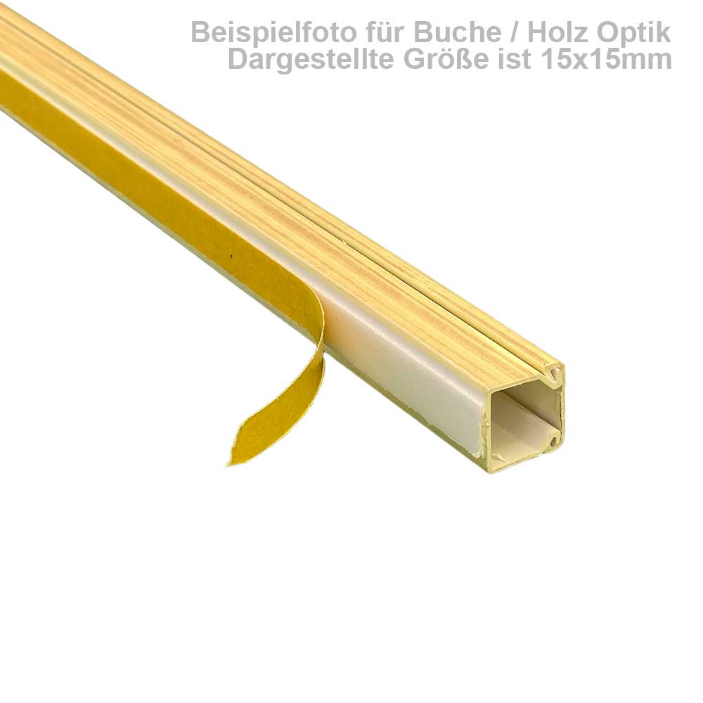 Kabelkanal Buche Hell (Selbstklebend) - 2x1m 10X8X2000mm Buche Hell - 2x1m Kabelkanal Buche Hell (Selbstklebend) - 2x1m 10X8X2000mm Buche Hell - 2x1m