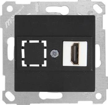 HDMI Dose Schwarz Matt - RITA Schalterserie HDMI Dose Schwarz Matt - RITA Schalterserie