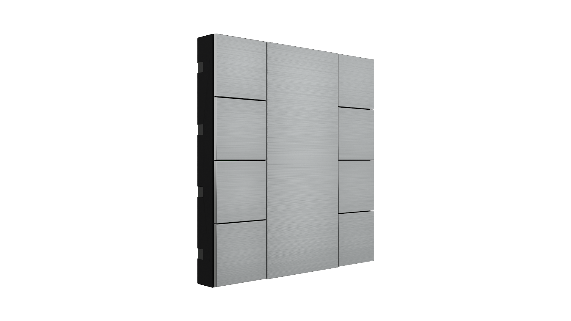 KNX Taster mit Air Quality Sensor iSwitch+ Aluminium Natur 8 Tasten