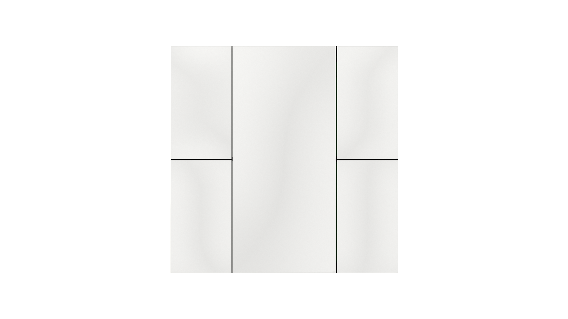 KNX Taster mit Air Quality Sensor iSwitch+ Weiß matt 4 Tasten