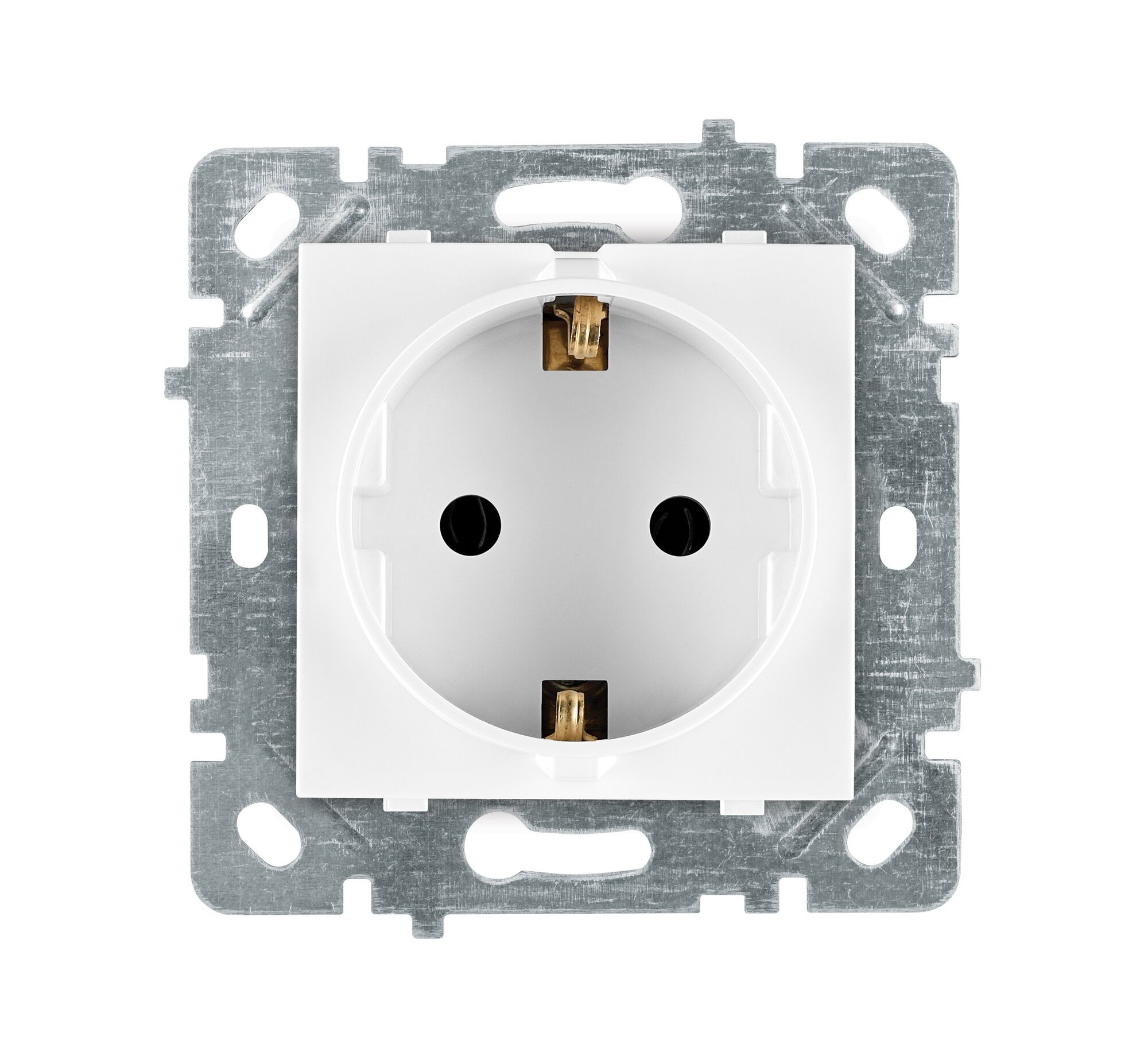 Schutzkontakt-Steckdose Weiß · SELENE