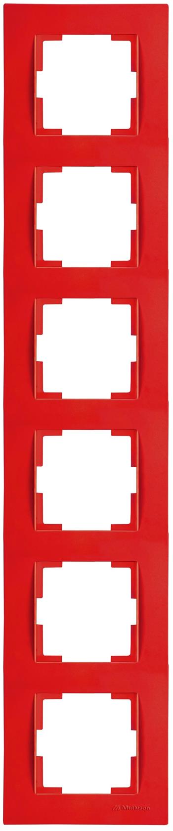 6 fach Rahmen vertikal Rot (RITA Pastell Farben) 6 fach Rahmen vertikal Rot (RITA Pastell Farben)