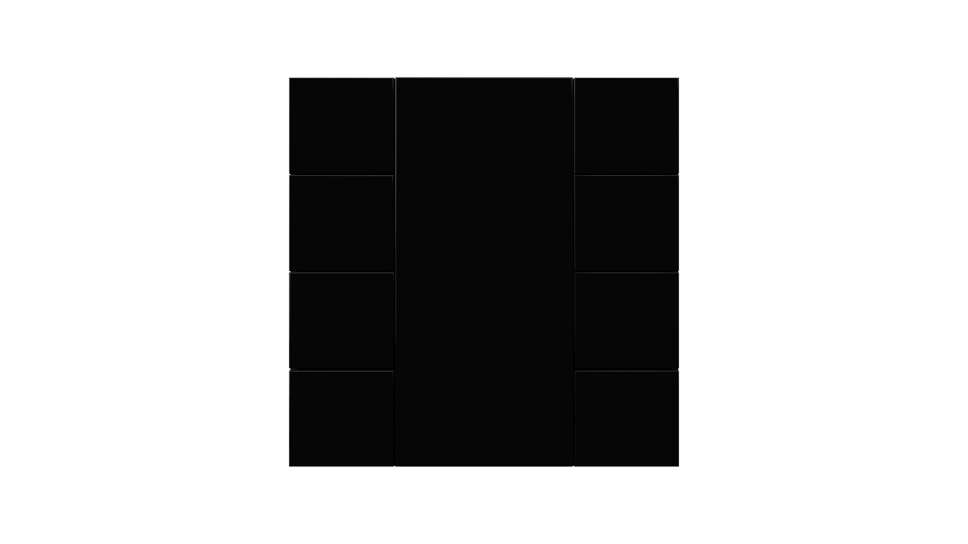 KNX Taster iSwitch+ schwarz 8 Tasten