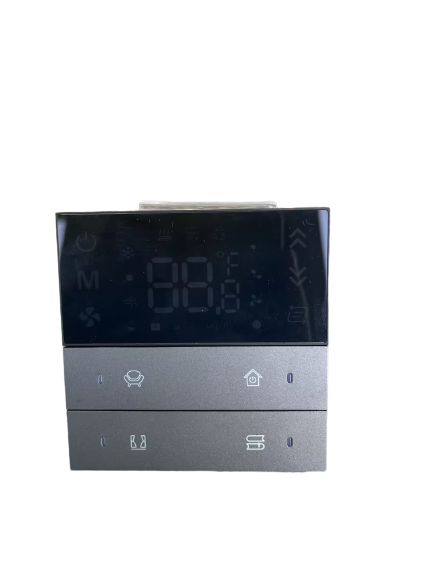 4 fach KNX Taster mit Touchscreen Thermostat 4 fach KNX Taster mit Touchscreen Thermostat