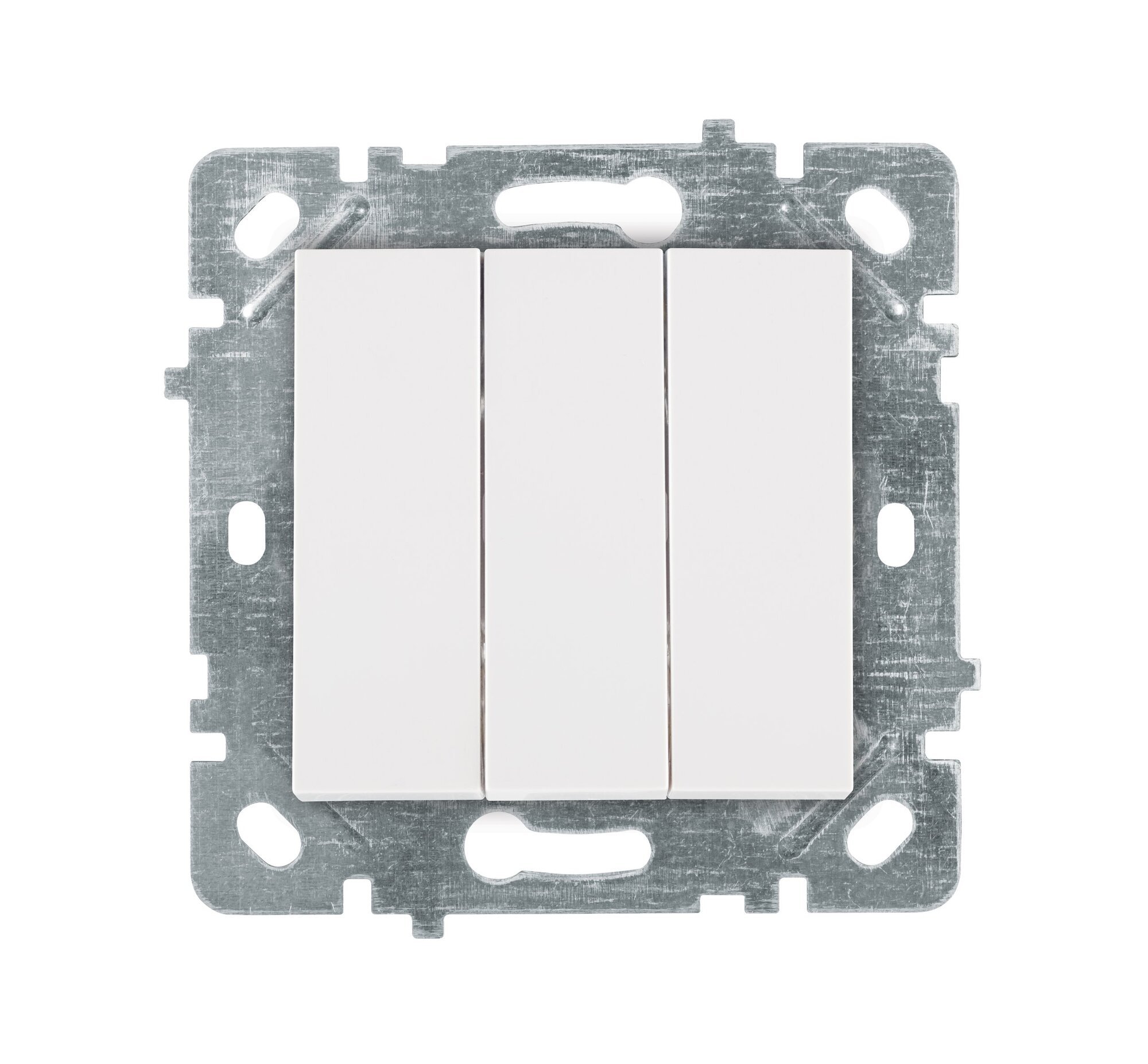 Dreifach-Lichtschalter  Weiß · SELENE