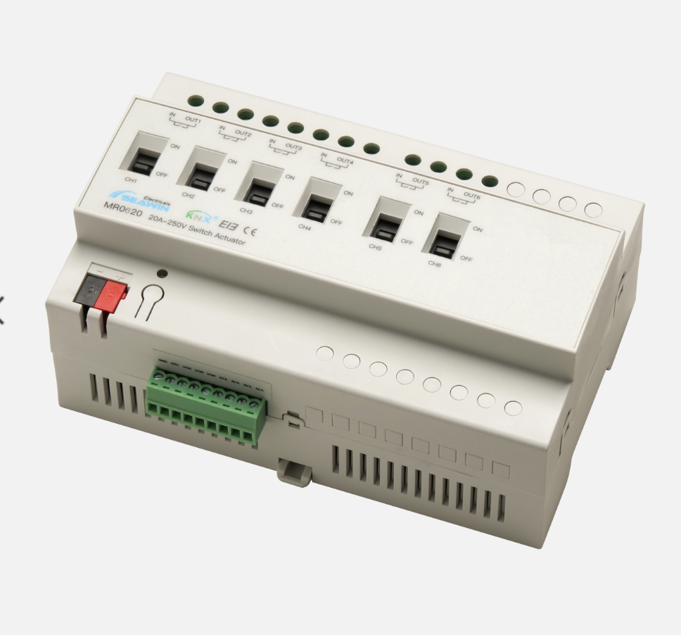 6 fach KNX Schaltaktor 20A 6 fach KNX Schaltaktor 20A