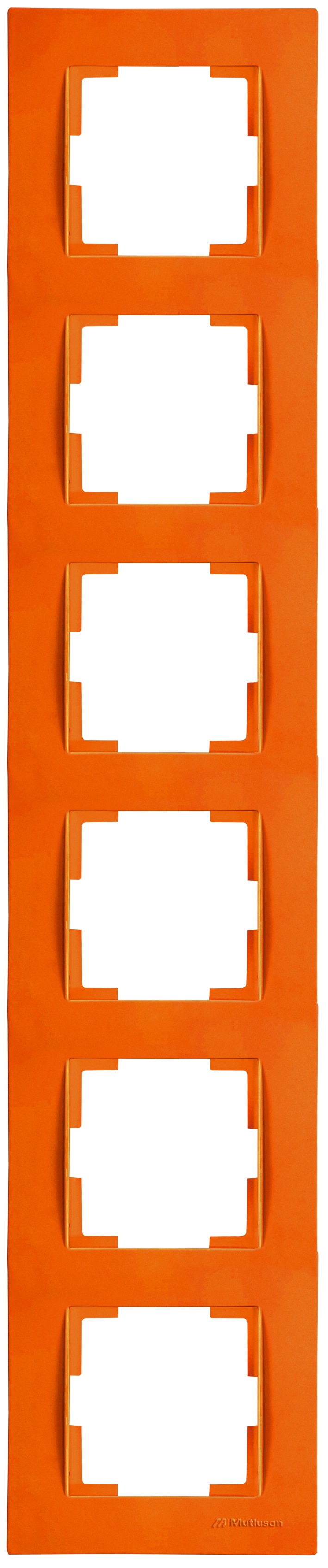 6 fach Rahmen vertikal Orange (RITA Pastell Farben)