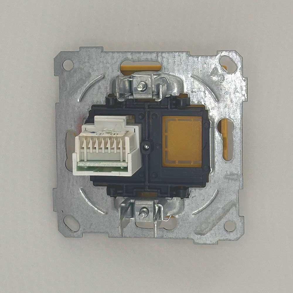 1 fach Telefondose Eiche Holz Optik- CANDELA Schalterserie