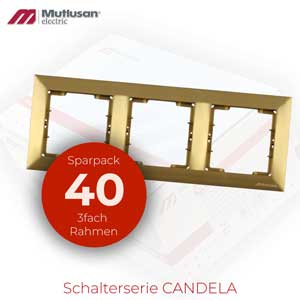 Sparset 40x 3fach Rahmen Horizontal Gold Metall Optik CANDELA Standard Sparset 40x 3fach Rahmen Horizontal Gold Metall Optik CANDELA Standard