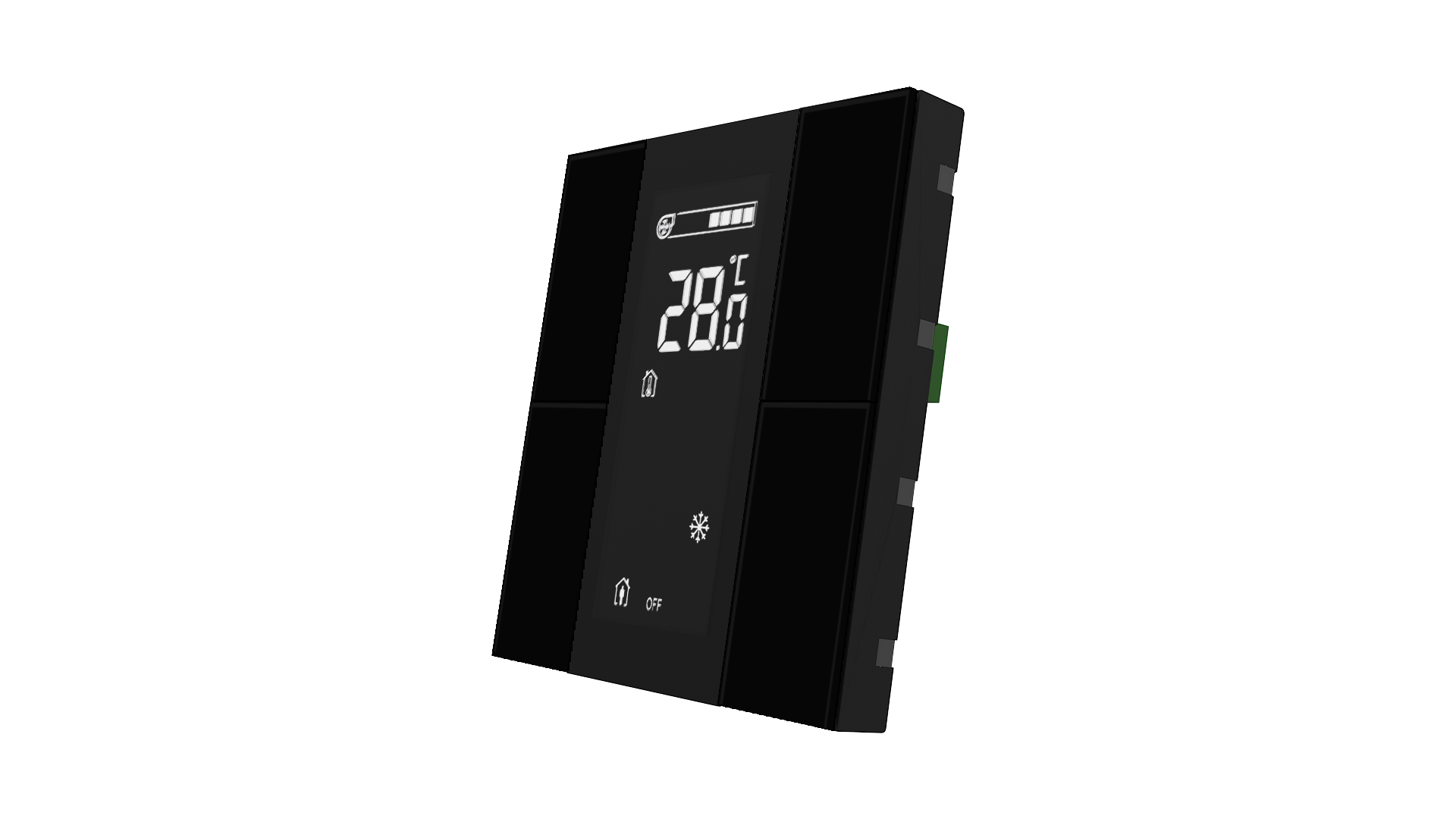 KNX Taster mit Display iSwitch · Glas Schwarz 4