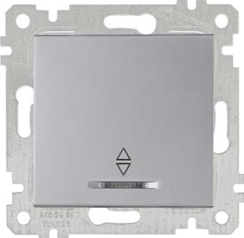 Kontrollwechselschalter Silber (RITA Metall Optik) Kontrollwechselschalter Silber (RITA Metall Optik)