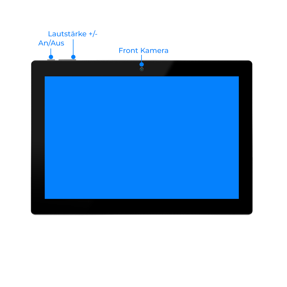 Android 13 Touchpanel 10 Zoll PoE | Wandeinbau Display