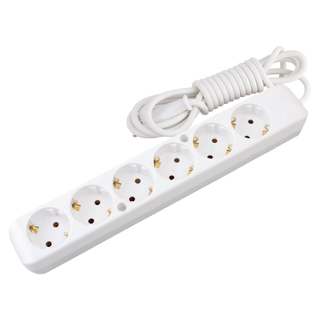 Mehrfachsteckdose 6-fach mit Kabel 5 m