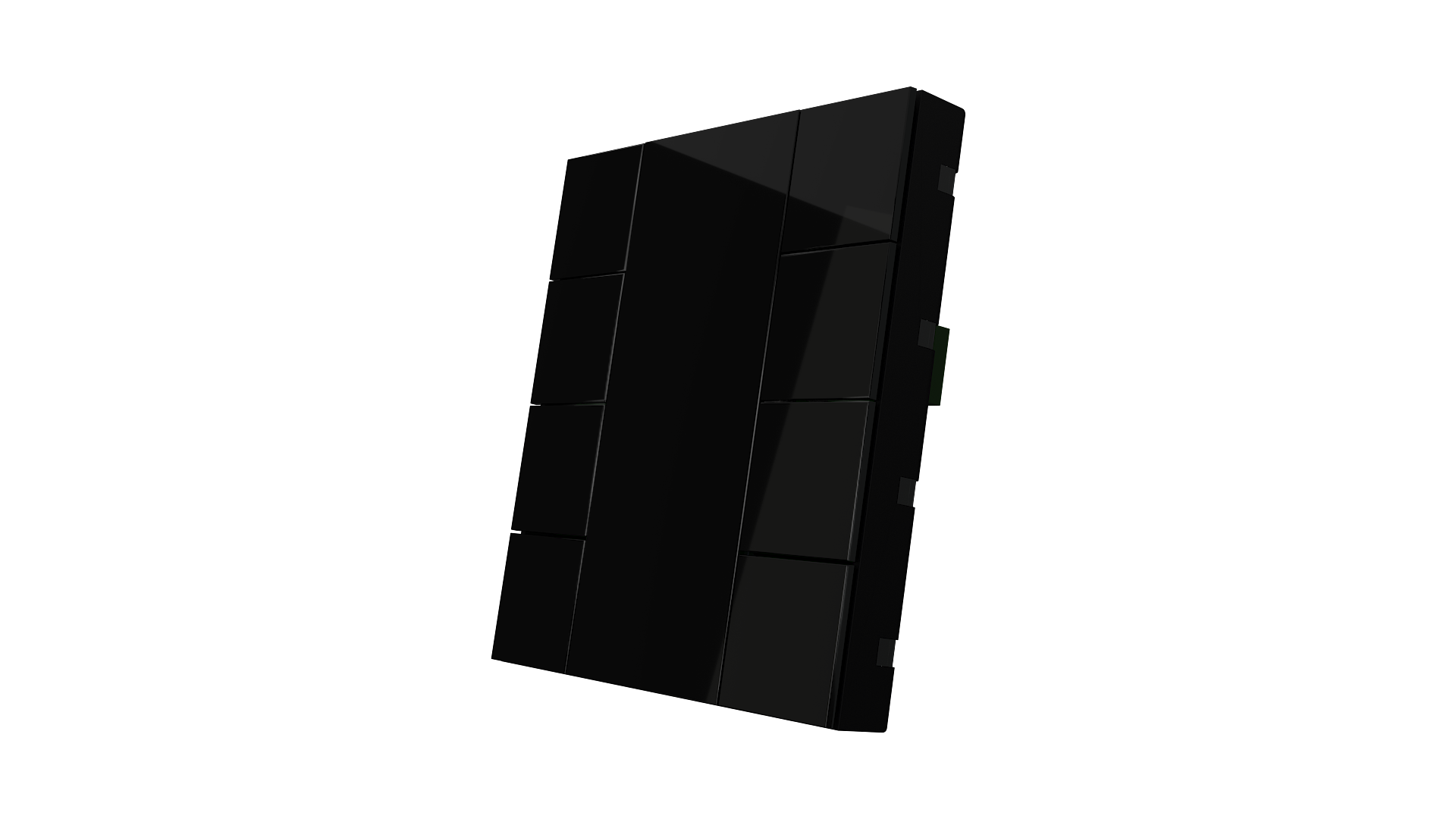 KNX Taster mit Air Quality Sensor iSwitch+ Schwarz 8 Tasten