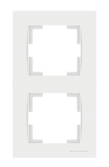 2 fach Rahmen vertikal Weiß (RITA Standard)