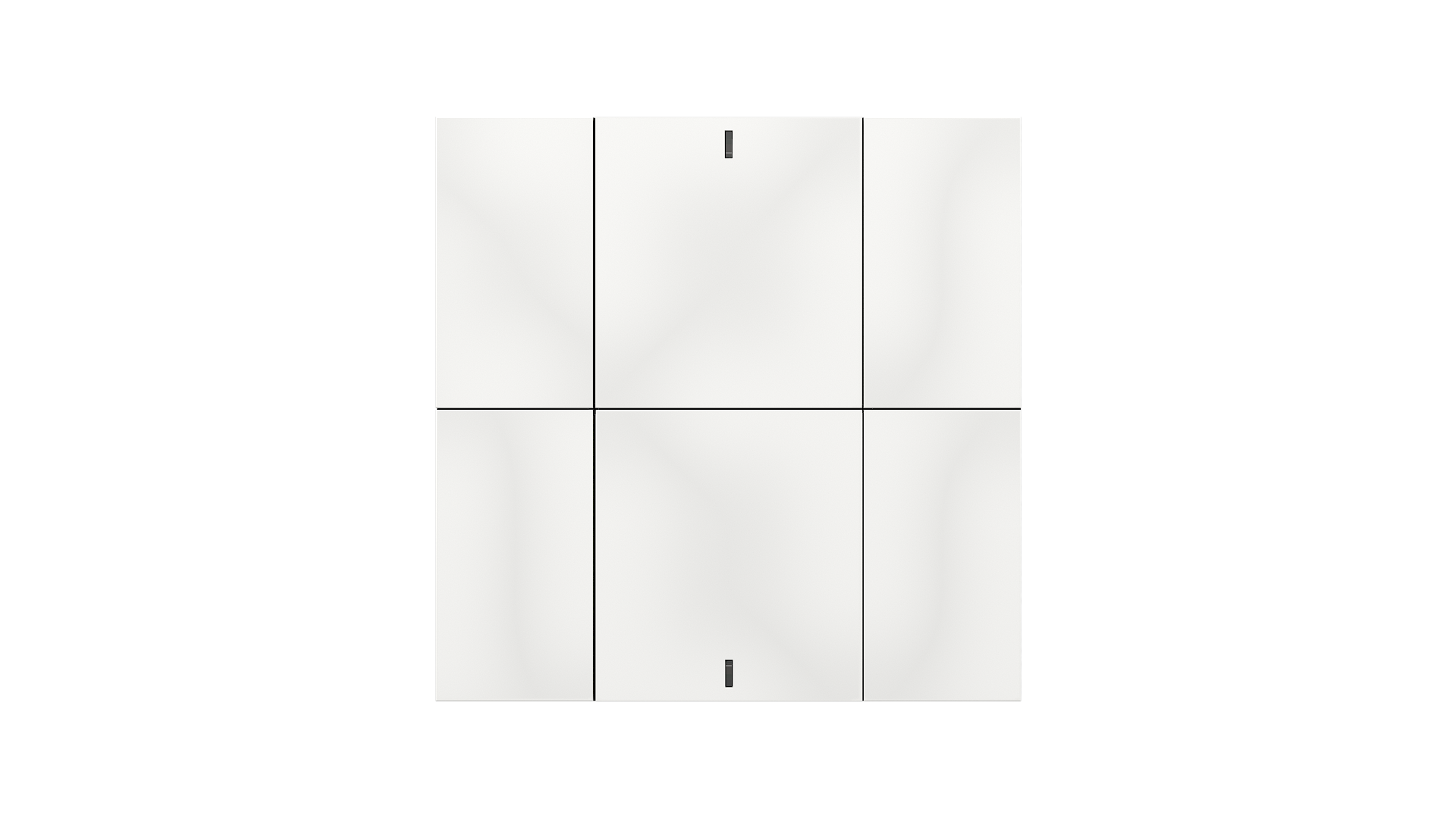 KNX Taster iSwitch+ weiß matt 6 Tasten